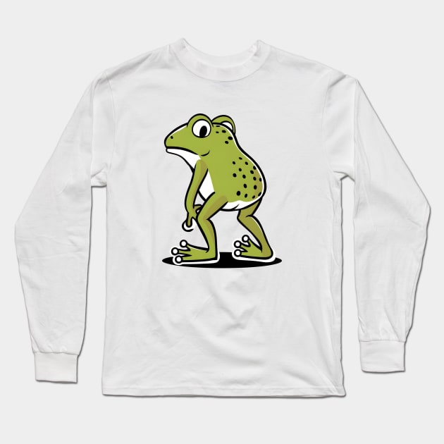 Frog butt Long Sleeve T-Shirt by SimpliPrinter